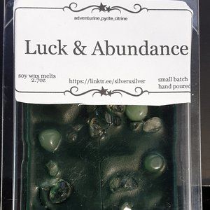 Luck  and abundance gemstone intention wax melts